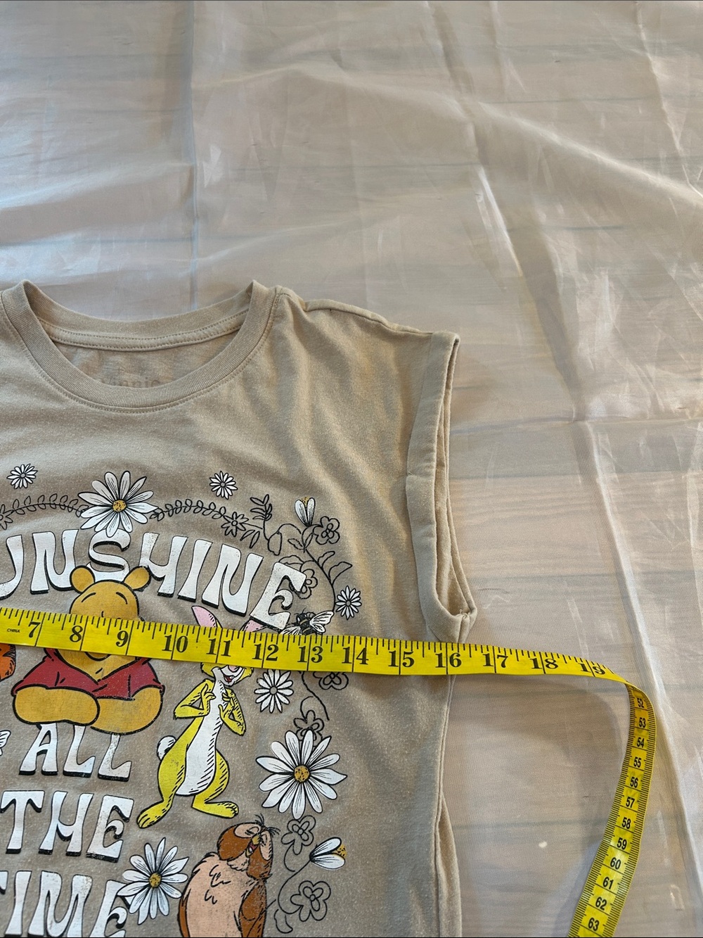 Disney Tan Winnie the Pooh 'Sunshine All The Time' Muscle Tee - Picture 6 of 6